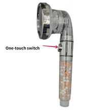Shower Head High Pressure Adjustable Head Bathroom SPA Shower Head 3 Modes Saving Filter Spray Nozzle Replaceable