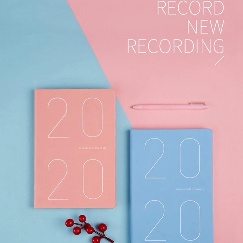

Calendar Notepad Creative Simple A5 Diary Plan 2019 2020 Plan Agenda Notebook and Periodical Gift Office Supplies