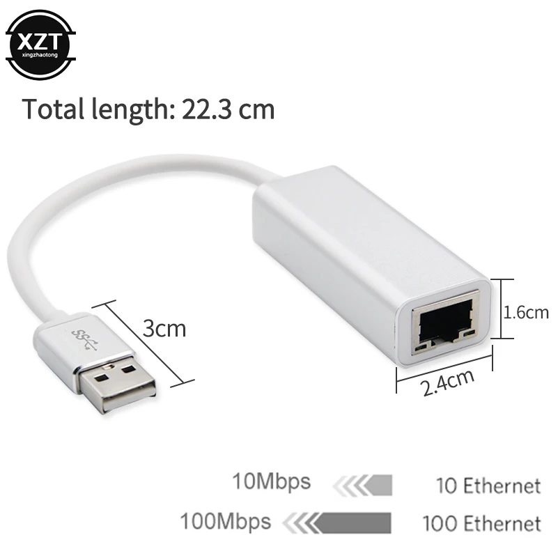 Novel USB Ethernet Adapter Network Card Free Driver To RJ45 Million LAN Convertor Cable 100Mbps for PC Mac | Компьютеры и офис