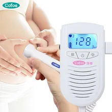 Cofoe фетальный допплеровский детектор сердцебиения портативный ультразвуковой монитор сердечного ритма для беременных детей lcd 3,0 МГц Карманный допплер для сосудов
