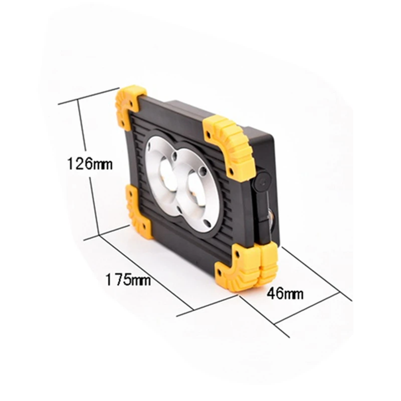 20W COB Led Rechargeable Work Light Emergency Lamp Hand Torch Camping Tent Lantern USB Charging Portable Power Bank Searchlight
