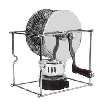 

Mini Manual Coffee Roaster Home Coffee Bean Roasting Machine with Handle Stainless Steel DIY Coffee Baking Tools