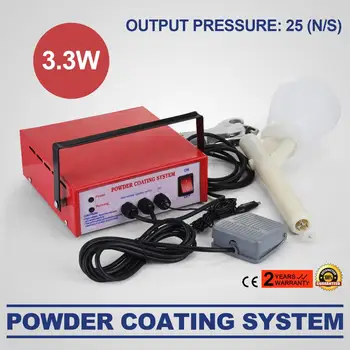 Price Electrostatic Powder Coating System Paint Spray Gun PC03-5 3.3W DIY