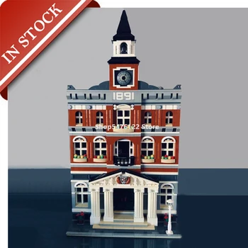 

In Stock 15003 Street View Town Hall 10224 Building Blocks 2700+Pcs Creator Expert Bricks 84003 LJ99009 30014