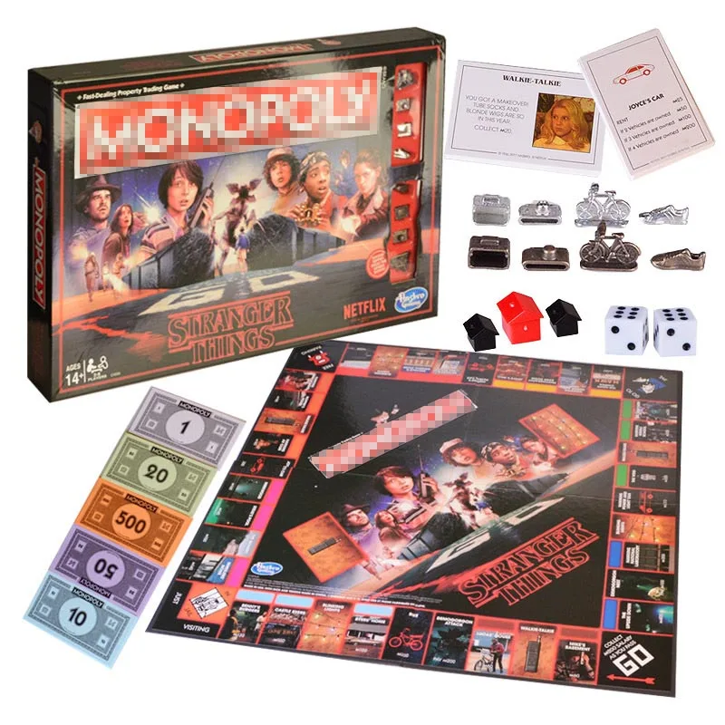 Board-Games Card Game Stranger Things Family Cooperative Party Game Action Figures Toys Adult Playing Classic Puzzle Cards Game