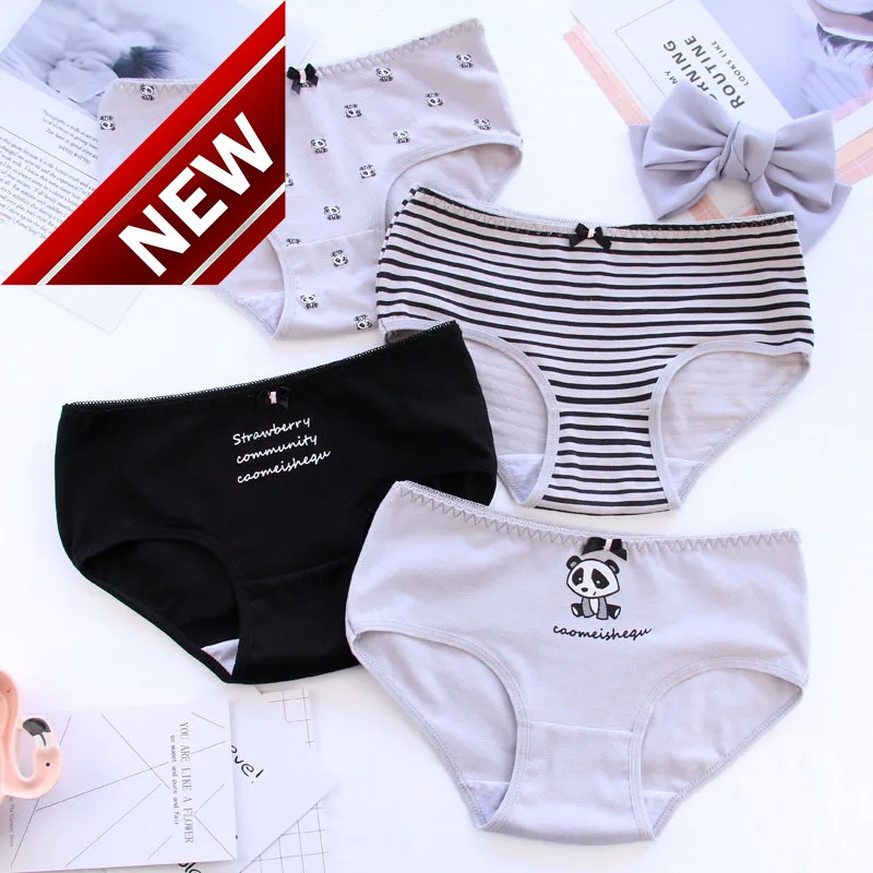

Children With Lovely Pandas And Cartoon Figures Underwear - Boxers'daily Junior Underwear 12-20y Division With Lower Waist