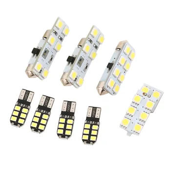 

7pcs/set LED Truck lamp Interior lights Dome&Map Reading Light&Makeup Light &Trunk Light Lamp Kit for Golf