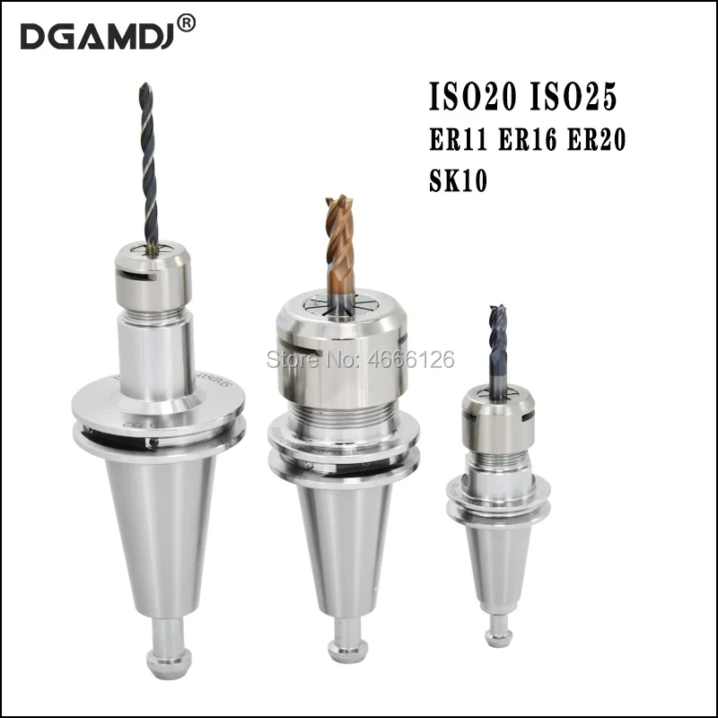

ISO Engraving machine fixture ISO20 ISO25 er11 er16 er20 SK10 Siamese tool holderï¼Œfor CNC machining center milling