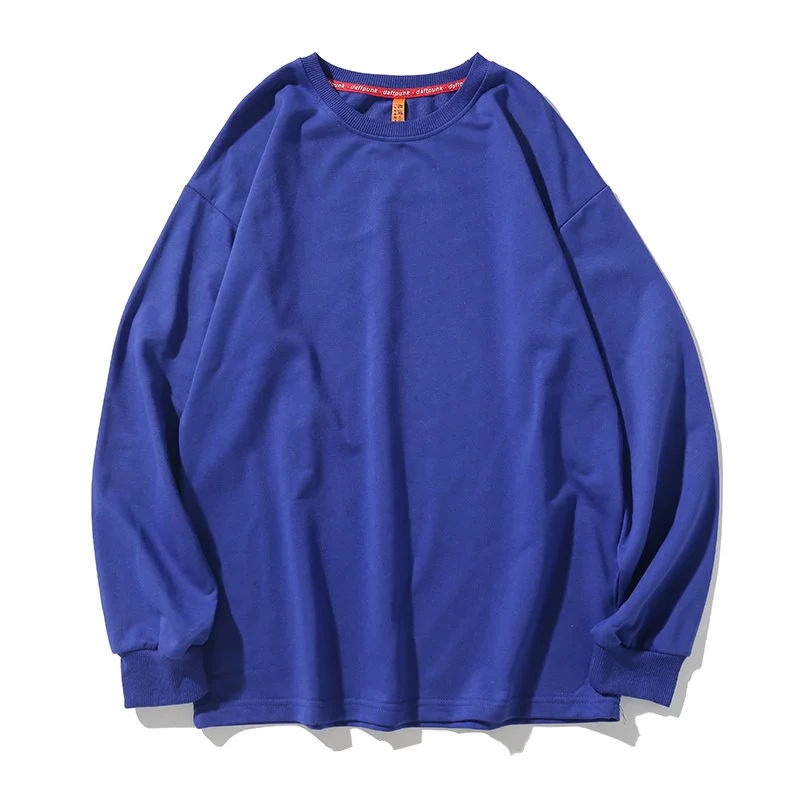 BOLUBAO, новинка, мужские Базовые одноцветные футболки, мужская брендовая футболка с длинными рукавами, мужская повседневная простая футболка с круглым вырезом - Цвет: Color blue
