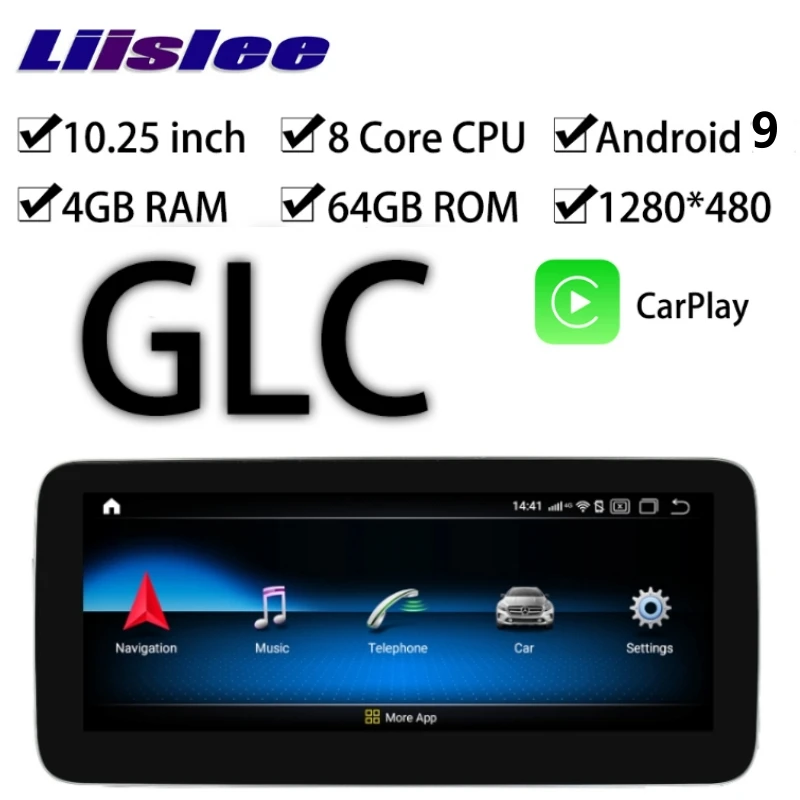 LiisLee автомобильный Android Мультимедиа gps аудио радио для Mercedes Benz MB GLC класс X253 C253~ NTG навигация NAVI