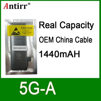 

10pcs/lot Real Capacity China Protection board 1440mAh 3.7V Battery for iPhone 5G zero cycle replacement repair parts 5G-A