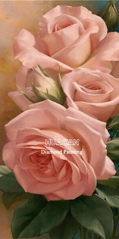 HUACAN 5D алмазная живопись полная квадратная вышивка цветы украшение дома мозаика Вышивка крестом подарок ручной работы - Цвет: FA1-6715