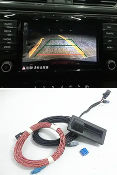 

Rear View Camera Trunk handle with High Guidance Line Wiring harness For VW MQB Tiguan MK2
