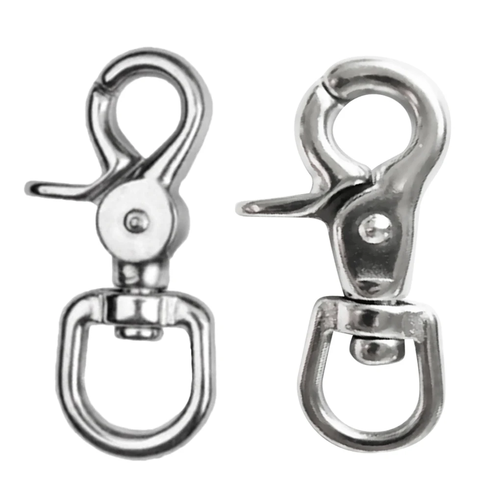 2 Pieces Swivel Lobster Clasp Clip Snap Hook Bag Pet Lanyard