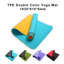 1830*610*6mm Anti-Slip TPE Yoga Mat With Non-toxic Good Elasticity Fitness Exercise Pilates Mat Pads With 8 Colors For Beginner 1830*610*6mm Anti-Slip TPE Yoga Mat With Non-toxic Good Elasticity Fitness Exercise Pilates Mat Pads With 8 Colors For Beginner