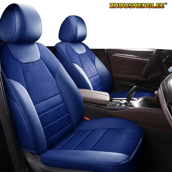 

ZHOUSHENGLEE Custom Leather car seat covers For Ford Everest Territory Explorer Mustang Ranger Automobiles Seat Covers car seats