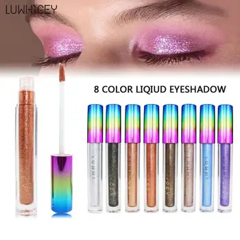 

Glitter Liquid Eye shadow Makeup Shimmer Eyeshadow Make Cream profissional Up Cosmetic completa maquiagem V4O1