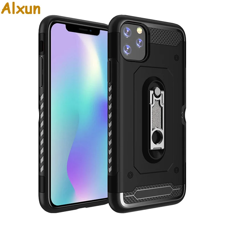 Чехол Alxun для Apple iPhone 11 Pro Max металлический кронштейн банковских карт из