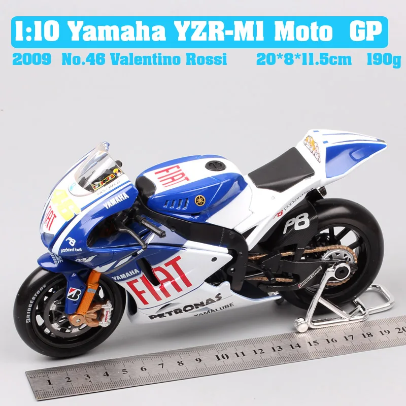 1:18 MOTOGP  2018 Yamaha YZR-M1 #46 Valentino Rossi Motorcycle Bike Model Maisto 