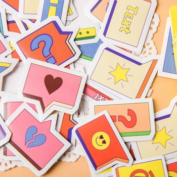 

8packs/LOT colorful dialog series stationery sticker Creative decoration DIY paper sticker