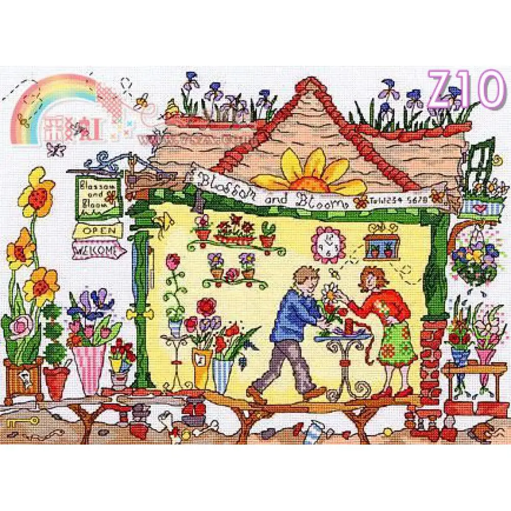 Cross stitch set bothy threads flower house cross decoration painting material package zz10 | Дом и сад