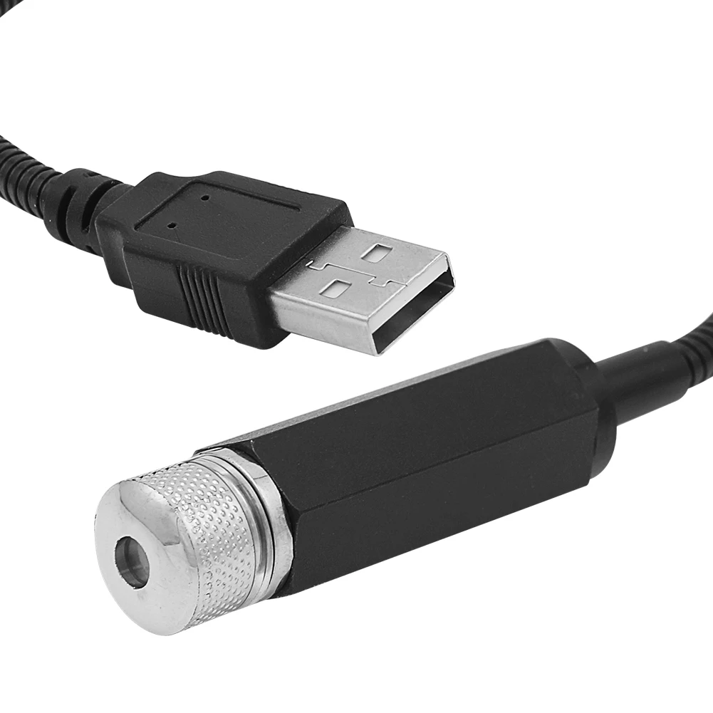 Автомобильный USB атмосферный светильник, ночник для домашнего интерьера, окружающая звезда, светильник светодиодный, Лампа для проектора, красный светильник, цветная лампа