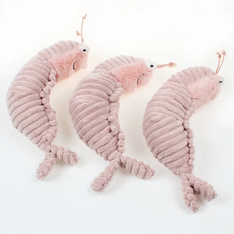 New Cute Sheldon Shrimp Plush Toys Movie Cartoon Sea Animals Shrimp Stuffed Animal Dolls Funny Kids Girls Boys Gift 22cm (3)