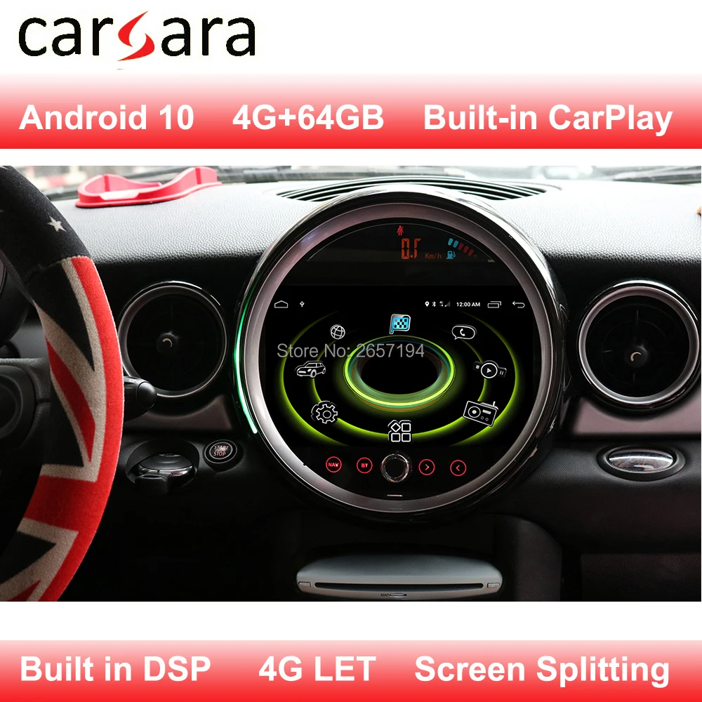 Headunit Android Display for Mini R54 55 R56 R57 R58 R59 R60 Smart Cockpit Touch Screen 10 Bulit in CarPlay support 4G | Автомобили и