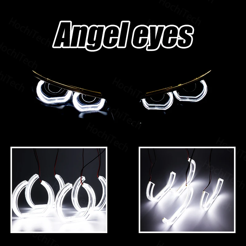 

DRL Cut Style DTM U Shape Light Day light Crystal LED Angel Eyes kit for