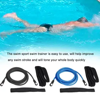 

Swim Training Belt Set Adult Kids Elastic Rope With Harness Amateur Tether Leash