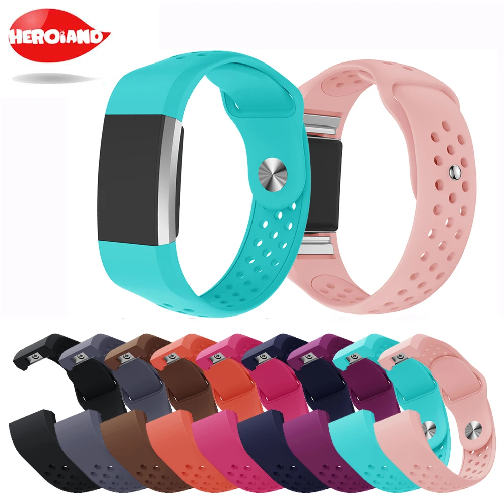 

Colorful Band for Fitbit Charge2 fashion Silicone Band wristStrap For Fitbit Charge 2 Bracelet Smart Wristband Smart Accessories