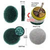 Scrub Pad 10Pcs 2 Inch Flocking Industrial Scouring Pads Heavy Duty 240/400/800/1000 Nylon Polishing Pad for Kitchen Cleaning 5
