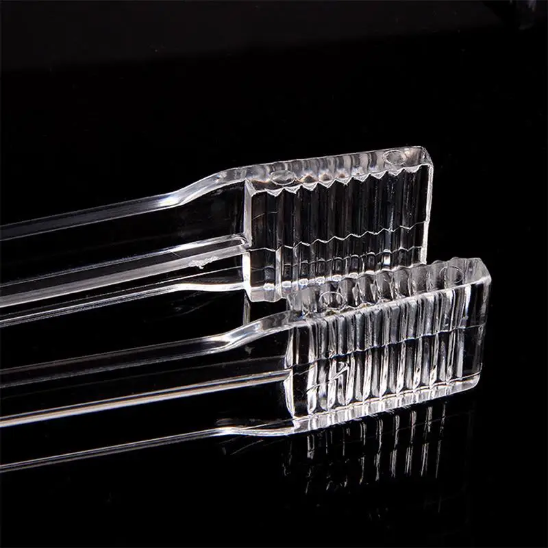 Transparent Ice Tongs Acrylic Food Clip Serving Tongs for Wedding Catering Events Home Banquet Party Bar