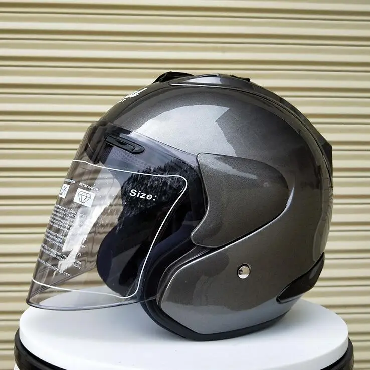 Горячая Распродажа ARAI R4 moto rcycle шлем винтажный шлем с открытым лицом Ретро 3/4 половина шлем casco мотошлем moto ciclismo, Capacete - Цвет: Темно-серый
