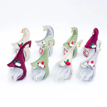 

4pcs/set Christmas Tree Decoration Gnome Tomte Pendants Hand Craft Doll Hanging Ornaments Party Favors Gift