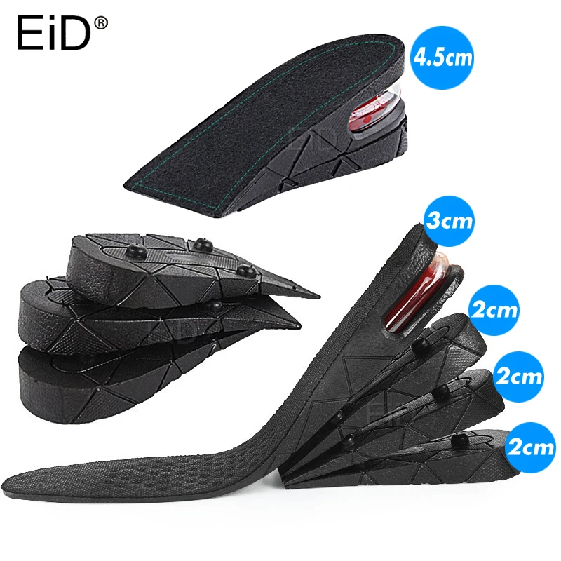 3-9cm Height Increase Insole Cushion height lift adjustable cut shoe heel insert taller women men unisex quality foot pads shoe insoles