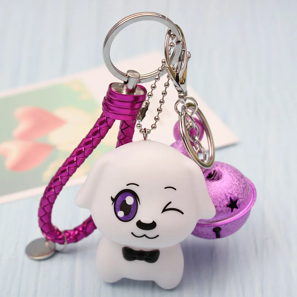 

Cartoon-Style Creative Dog Couples Keychain Ring Chain Lanyard Men's Women's Car Handbag Pendant Accessories Gift