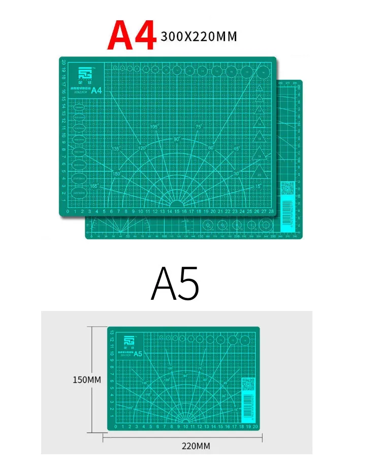 A3 A4 A5 PVC коврик для резки лоскутный коврик для резки A3 Лоскутные инструменты ручной инструмент DIY разделочная доска Двусторонняя самовосhealing вающаяся