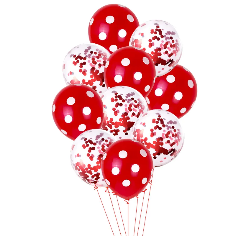 

10pcs 2.8g Polka Dot Color Confetti Latex Balloons Wedding Decor Baby Shower Minnie Mickey Mouse Party Balloons Ball