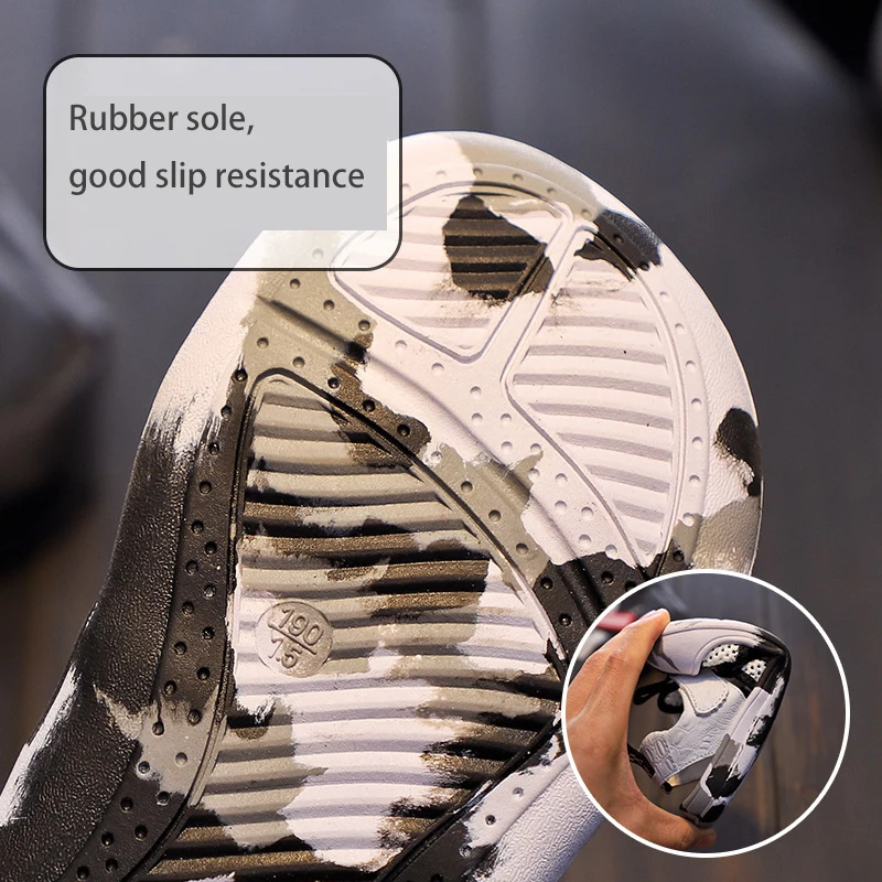 Children's boy sandals summer non-slip soft bottom genuine leather boys shoes