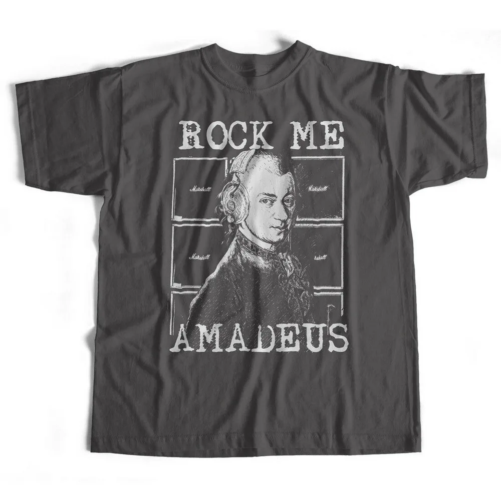 Футболка Rock Me Amadeus Классическая футболка Mozart Mashup от Old Skool Hooligans хлопковые топы для