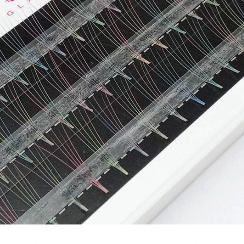 

NEW 5D Volume Mixed color pink Eyelashes Extension Central Stem Pre made Fans Lash Hot Selling Eyelash Individual Extensions