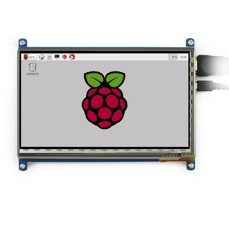 Горячий-7 дюймовый емкостный сенсорный экран ЖК-дисплей ips 1024x600 HDMI для Raspberry Pi
