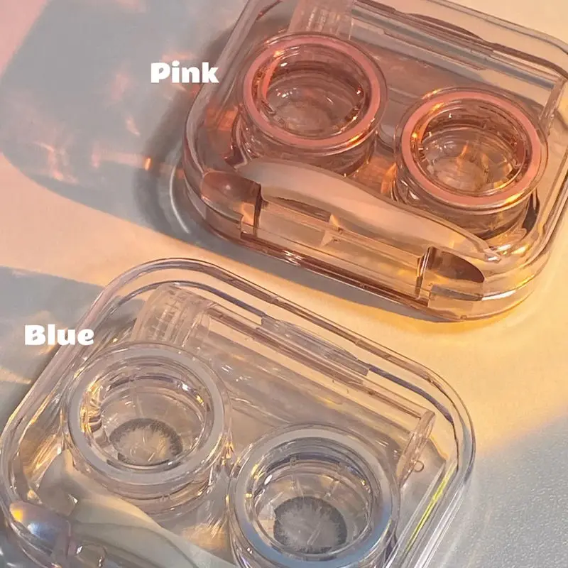 Contact Lenses Case Plastic Include Tweezers Suction Set Portable Contact Lens Box For Women Travel contact lenses tools