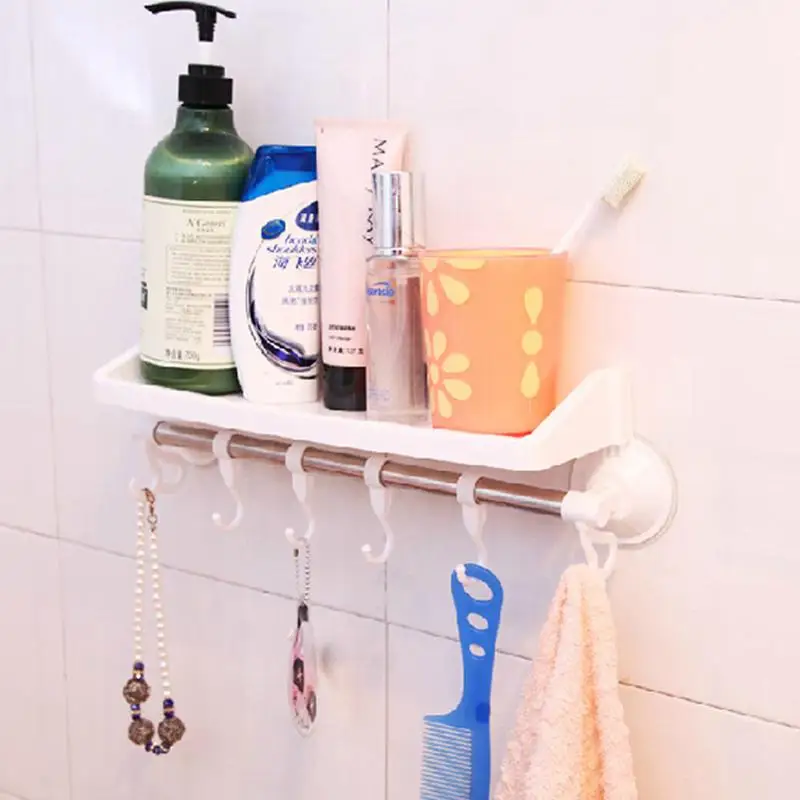 HobbyLane для хранения в ванной, на кухне, стойка, всасывающее полотенце для чашек, полка, вешалка, держатель для бара с 6 крючками