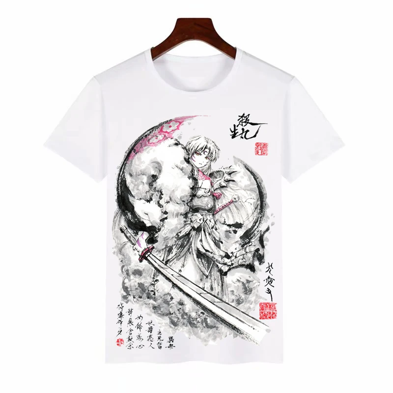 

Новинка футболка для косплея Inuyasha Sesshoumaru Модные мужские и женские футболки