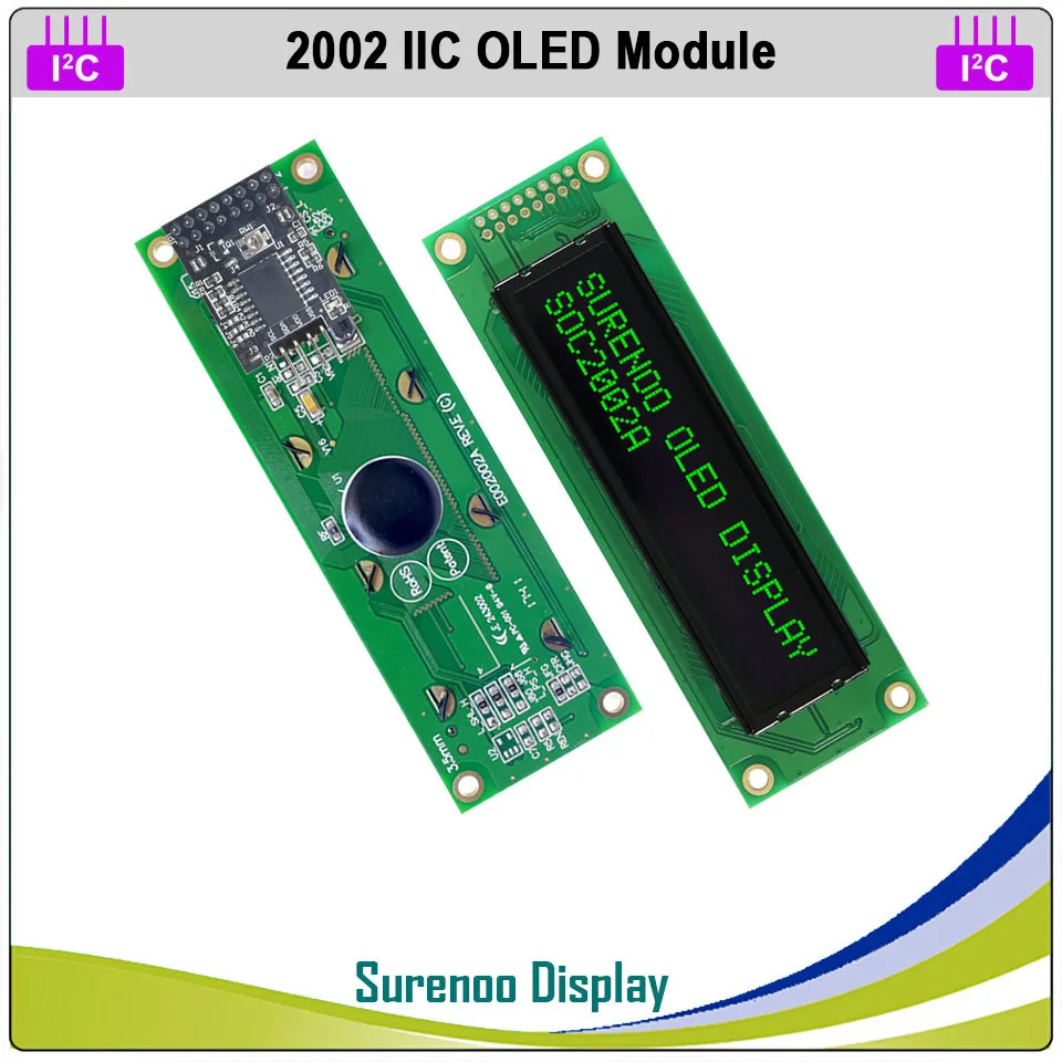 Оригинальный OLED дисплей 2002 параллельный совместимый 202 20*2 ЖК модуль LCM IIC I2C WS0010