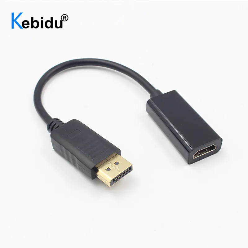Kebidu порт дисплея к HDMI-совместимый кабель 1080P Full HD DP кабель-адаптер для ноутбука ПК