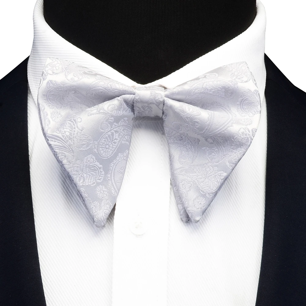 GUSLESON модный галстук-бабочка с узором пейсли для мужчин и женщин, классический большой галстук-бабочка для вечерние, свадебные галстуки с бантом для взрослых, мужские бабочки, красный галстук