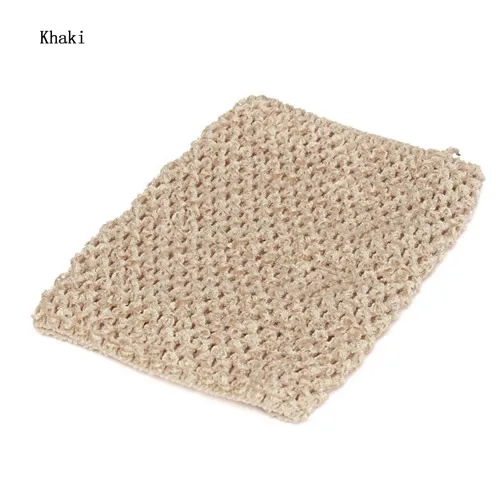 1" Вязаный топ-труба с эластичным поясом, повязка для волос, юбка-пачка для девочек 85WA - Цвет: Khaki